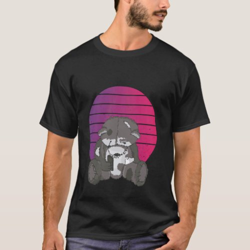 Zombie teddy spooky teddy creepy cute horror theme T-Shirt