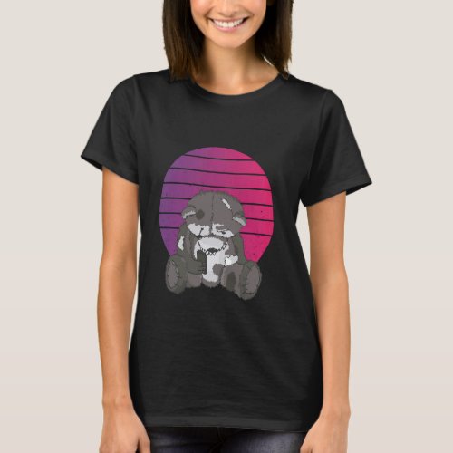 Zombie teddy spooky teddy creepy cute horror theme T-Shirt