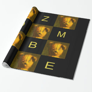 Zombie Teddy Wrapping Paper