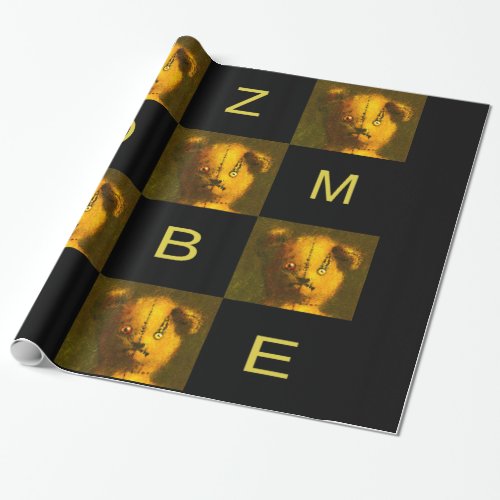 Zombie Teddy Wrapping Paper