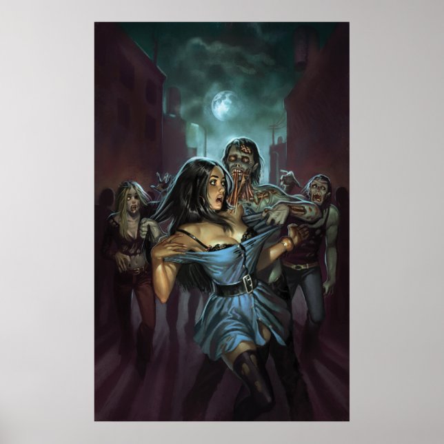 ZOMBIE TERRORS COVER IMAGE BY ALY FELL POSTER (Front)