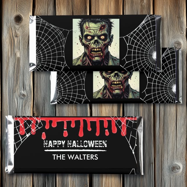 Zombie Themed Halloween Party Hershey Bar Favors (Creator Uploaded)