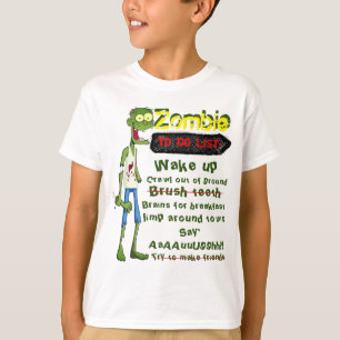 Zombie To Do List T-Shirt