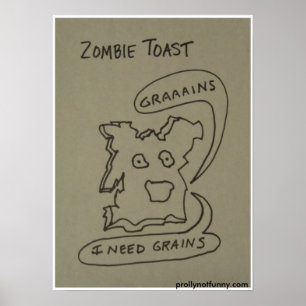 Zombie Toast Poster