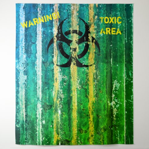 Zombie Toxic Zone Halloween Costume Party Photo Ta Tapestry