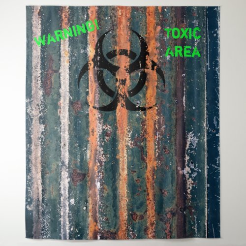 Zombie Toxic Zone Halloween Costume Party Photo Tapestry