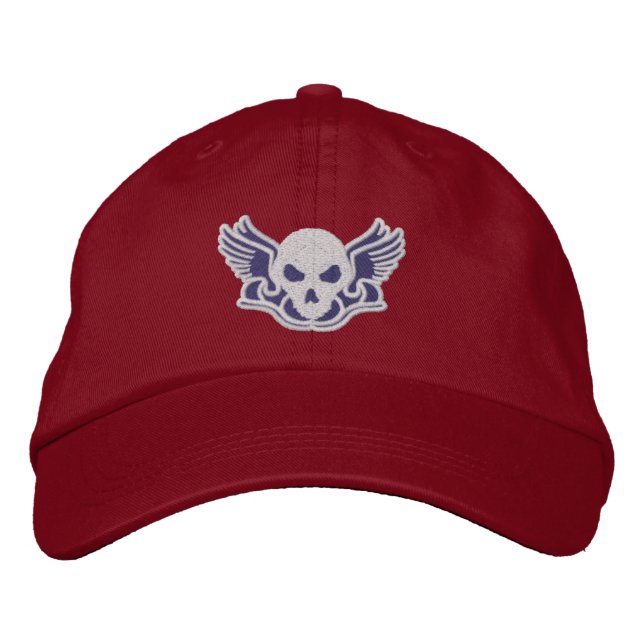 Zombie Track Club Gray Embroidered Baseball Hat (Front)