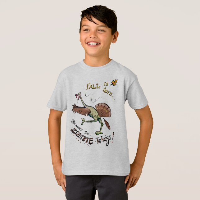 Zombie Turkey T-Shirt (Front Full)
