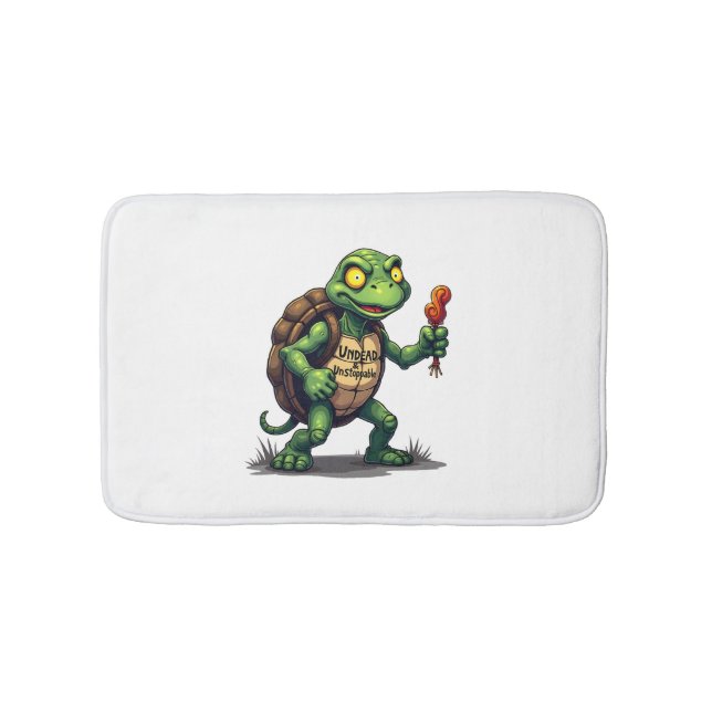 Zombie Turtle Bath Mat (Front)