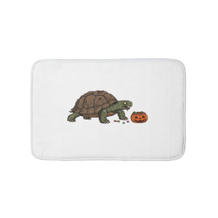 Zombie Turtle Candy Crawl - Spooky Slow Halloween  Bath Mat