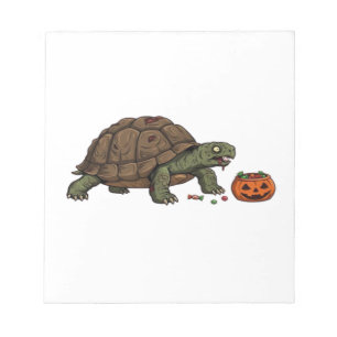 Zombie Turtle Candy Crawl - Spooky Slow Halloween  Notepad