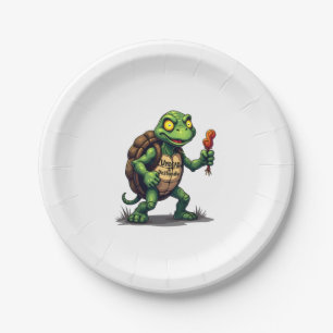 Zombie Turtle Paper Plates