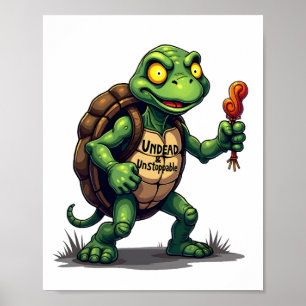 Zombie Turtle Poster