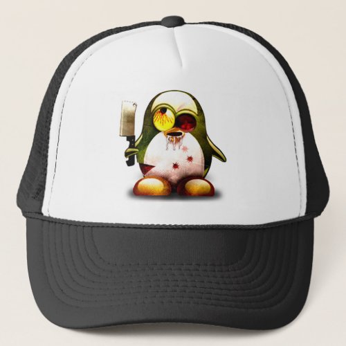 Zombie Tux Linux Tux Trucker Hat