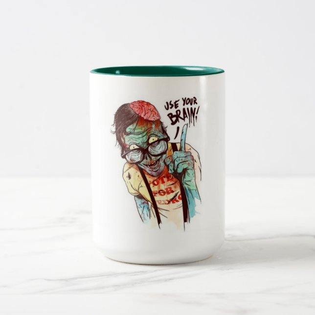 ZOMBIE Two-Tone COFFEE MUG (Center)