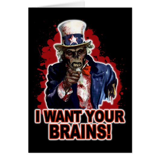 Zombie Uncle Sam Cards (Front)