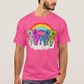 Zombie Unicorn Apocalypse Creatures Halloween Zomb T-Shirt