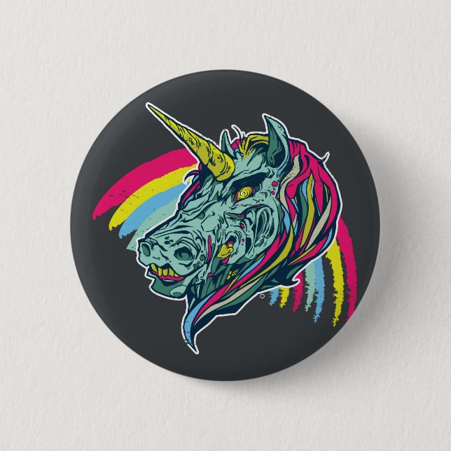 Zombie Unicorn Button (Front)