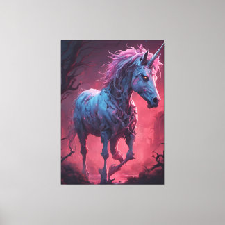Zombie Unicorn Canvas Print