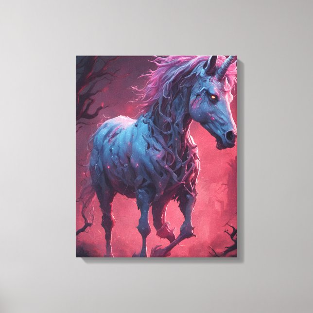 Zombie Unicorn  Canvas Print (Front)
