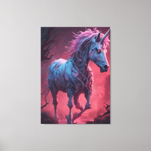 Zombie Unicorn Canvas Print