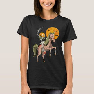 Zombie Unicorn Hunting Skeleton Halloween Hunter G T-Shirt