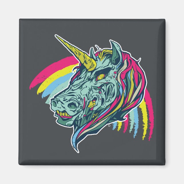 Zombie Unicorn Magnet (Front)