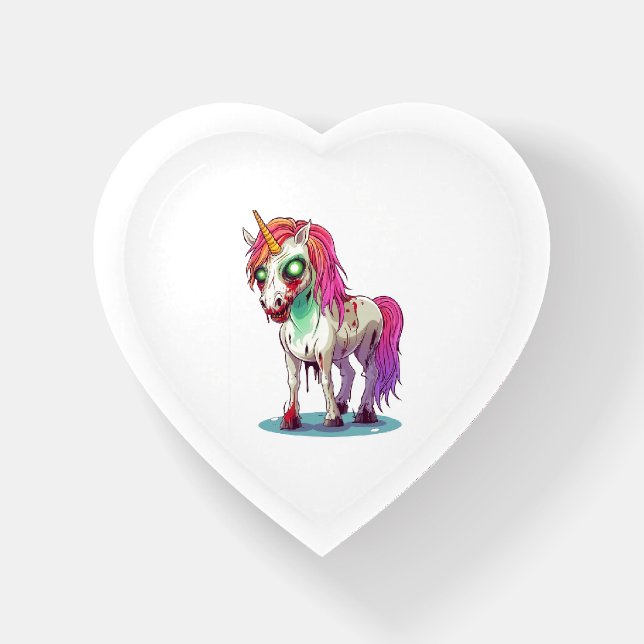  Zombie Unicorn Paperweight (Front)