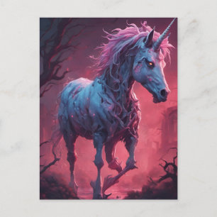 Zombie Unicorn  Postcard