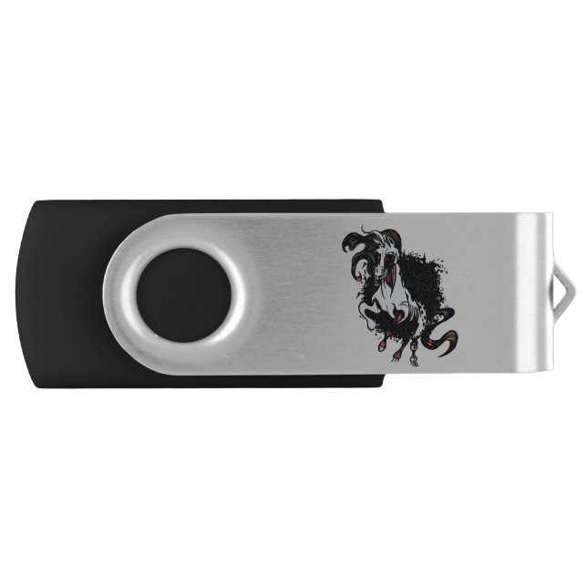 Zombie Unicorn Standing Flash Drive (Front)