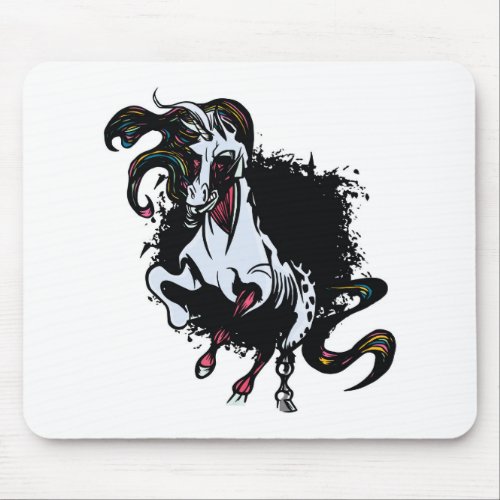 Zombie Unicorn Standing Mouse Pad