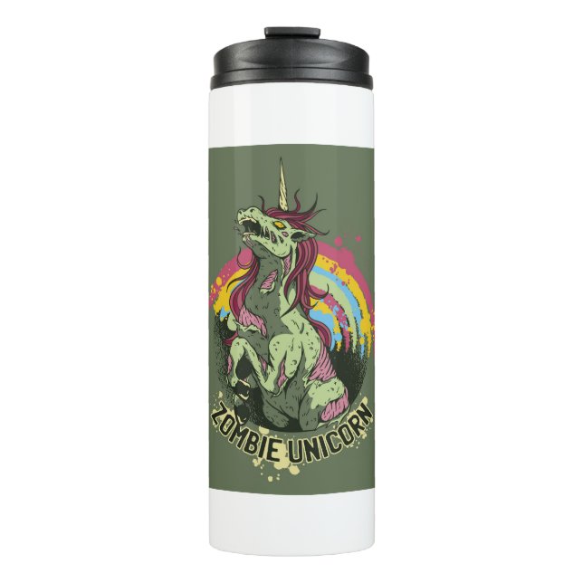 Zombie unicorn thermal tumbler (Front)