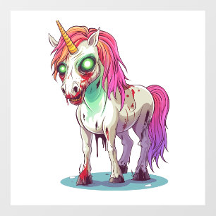 Zombie Unicorn Wall Decal