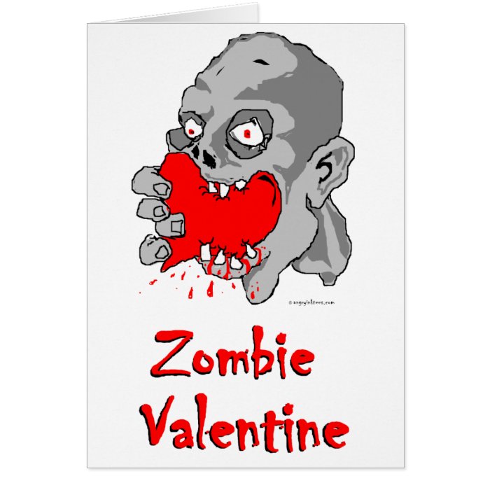 Zombie Valentine Greeting Card