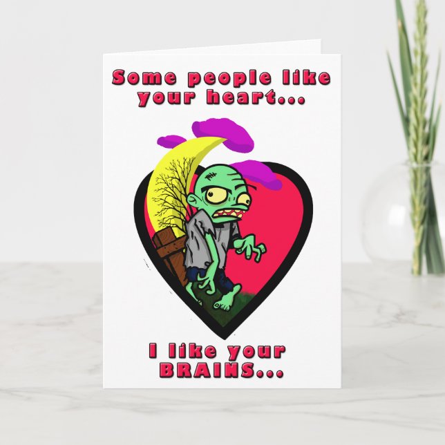 Zombie Valentine Holiday Card (Front)