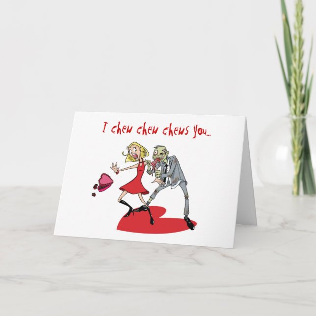 Zombie Valentine Holiday Card (Front)