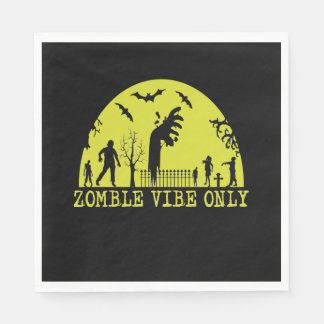 Zombie Vibes Only Paper Napkins