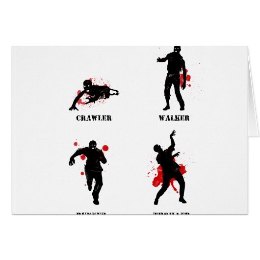zombie walker crawler cards (Front Horizontal)