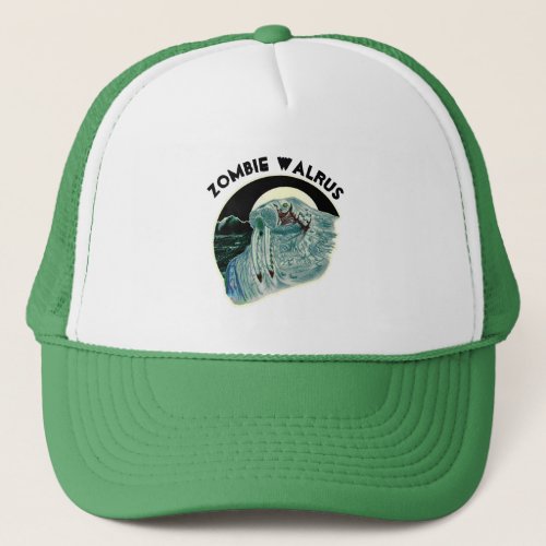 Zombie Walrus _ Black Lettering Trucker Hat