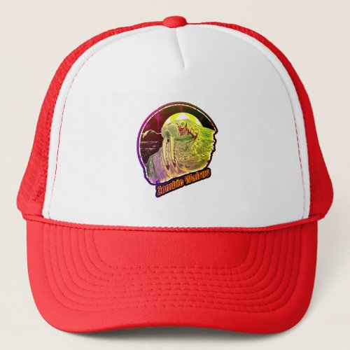 Zombie Walrus_Original Distressed Look Multi_Color Trucker Hat