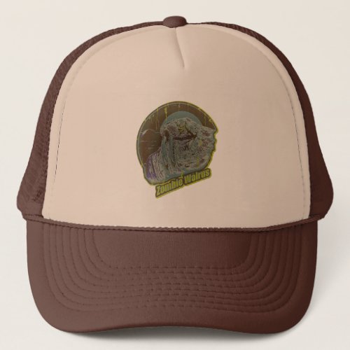 Zombie Walrus _ Original Lime Green Trucker Hat