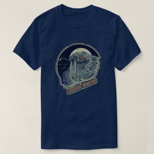 Zombie Walrus Original_Retro Distressed Look T_Shirt