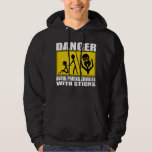 Zombie Warning Hoodie at Zazzle