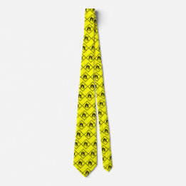 Zombie Warning Road Sign Tie
