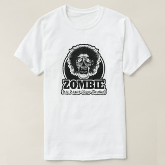 ZOMBIE We Want Your Brains Ver.3 Black & White T-Shirt