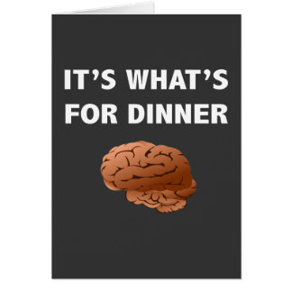 Zombie What's For Dinner Cards