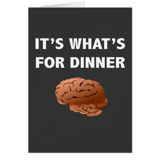 Zombie What's For Dinner Cards (Front)