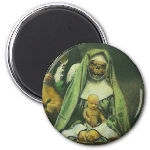 Zombie Witch Magnet