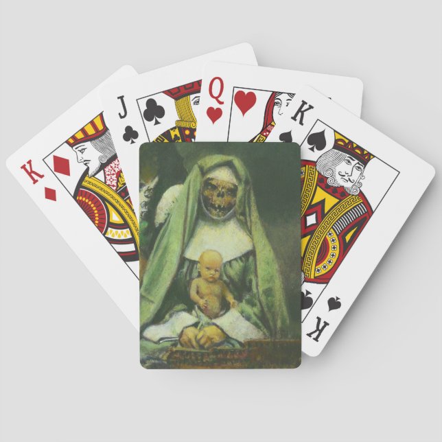 Zombie Witch Playing Cards (Back)