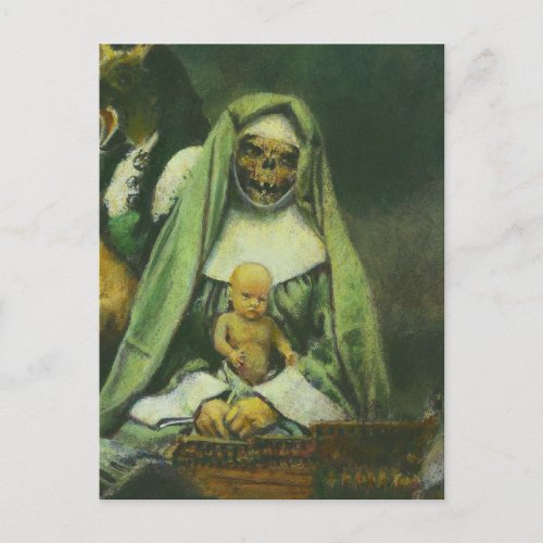 Zombie Witch Postcard